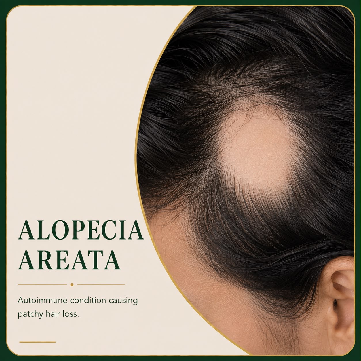 Alopecia areata patchy hair loss on scalp — Skin Ethos Clinic